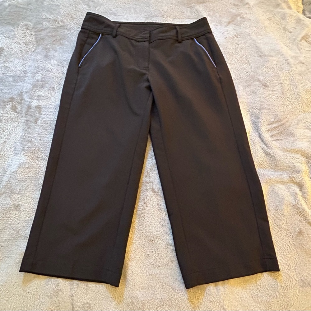 Pebble Beach black purple performance capri golf Size  6